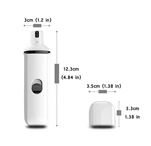 SUCCESS Dog Nail Grinder with Portable USB Charging, Dog Nail Clipper for Small/Medium/Large Pets, Gentle and Painless Paws Groomingtool