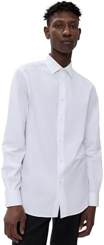Amazon.com: Theory Men's Sylvain Good Cotton Shirt, Black, XS