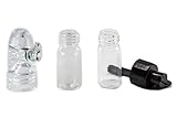 The Snuff Glass Spoon Top Combo - Vial With Spoon Top and Snuff Bullet Combo