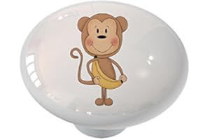 Gotham Decor Banana Monkey Ceramic Drawer Knob