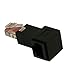 MyCableMart RJ45 CAT6 Ethernet Right Facing Angle Adapter Male/Female