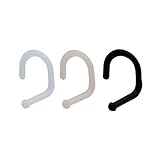 3 Pc Black,flesh and Clear Bioflex Flexi Nose Ring Screw Retainer 16 Gauge Pack of 3 By Eg Gifts