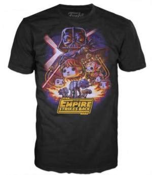 Funko T-Shirt, The Empire Strikes Back, M, 889698517164, Black, Purple, Red, M