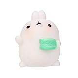 Cute Rabbit Toy, Balakie Kawaii Kids Toy Phone Decor Keychain Key Ring Stress Relieve (One Size, G)