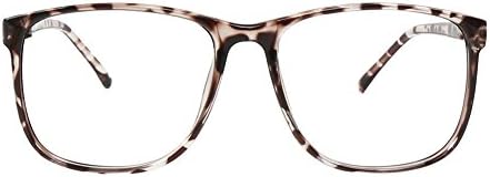 GLASSESLIT Tortoiseshell Oversized wayfarer Clear Lens Eyeglasses Hipster Nerd Fashion