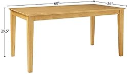East West Furniture CAT-OAK-S Rectangular Dining