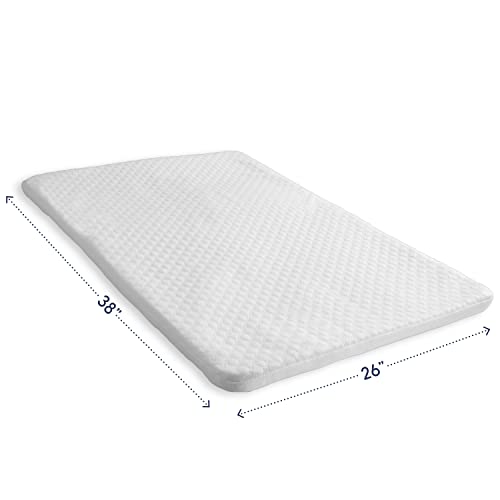 hiccapop Pack and Play Mattress Pad for (38"x26"x1") Portable Crib