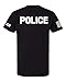 Promotion & Beyond Police Uniform Costume Halloween Unisex T-Shirt, M, Black