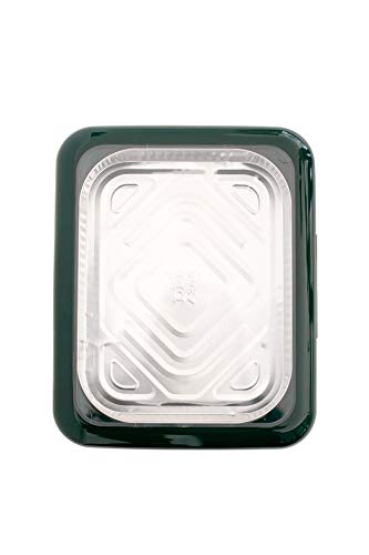 Fancy Panz 2-in-1 USA-Made Portable Casserole Carrier for Shallow and Deep Half Size Foil Steam Pans, Foil Pan and Serving Spoon Included (Winter Green) - Thumbnail 2