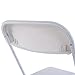 Giantex Set of 5 Plastic Folding Chairs Wedding Party Event Chair Commercial (White Style 2)