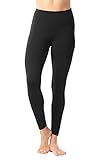 90 Degree By Reflex High Waist Tummy Control Super Compression Leggings - High Rise Hypertek Yoga Pants - Black - Large