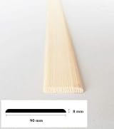 TMW Pine Flat Trim Moulding 1M Beading Timber Edging 90mm x 8mm view 2