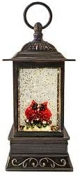 Collectible figurines Amazon.com: Christmas Is Forever 10.5" Cardinal Glitter Lantern : Home