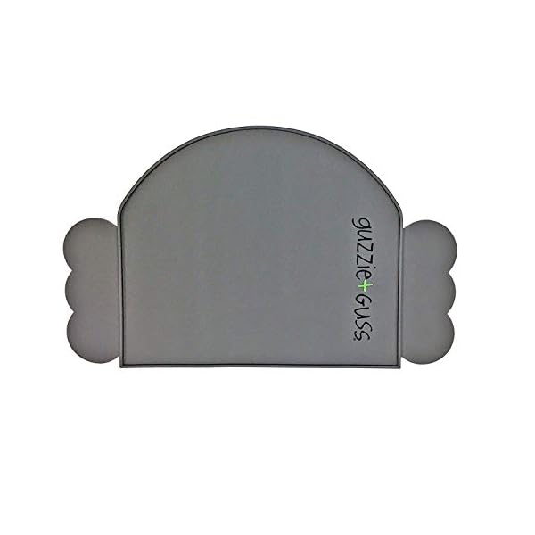 guzzie+Guss Perch Silicone Table Chair Placemat, Made of Food Grade Silicone, Easy to Clean, Dishwasher Safe, Grey, 9x15…