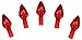 Creative Hobbies Ceramic Christmas Tree Replacement Lights - Medium Twist Light Ornaments |144 Piece Pack (Red)