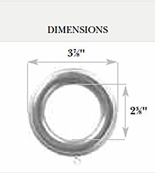 Kirsch Wood Trends Classics Rings, for 2" pole, Mahogany (MPN# 5502EG083)