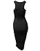 JJ Perfection Womens Sleeveless Side Shirring Slim Fit Bodycon Tank Dress