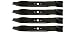 USA Mower Blades (4 MTD616MBP Toothed Extra High-Lift for MTD 490-100-M115 942-616 742-04087 Length 21-3/16in. Width 2-3/4in. Thickness .150in. Center Hole 6 Point Star 38in. Deck primary