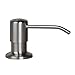 GoProver Stainless Steel Kitchen Sink Soap Dispenser，Built in Pump Hand Soap Countertop Dispenser，Large Capacity 17 OZ Bottle, 3.15 Inch Threaded Tube for Thick Deck Installation
