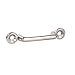 Amarine Made Pack of 10 Stainless Steel Bimini Top Strap, Pad Eye,Footman's Loop for Jeep Corvette, Buggy, Kayak Tie Downs