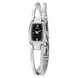 Bulova Women's 96T03 Bangle Bracelet Black Dial Watch