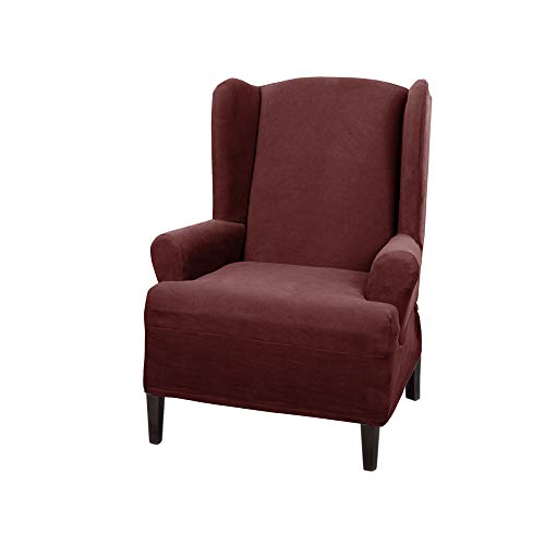 MAYTEX Zenna Home Pixel Funda para Muebles Ultra Suave y elástica, Granate, Wing
