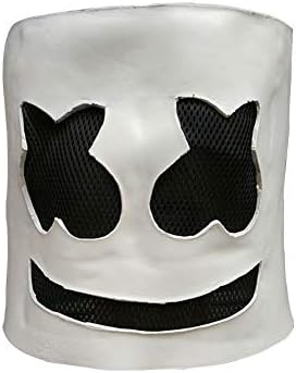 Marshmallow Mask, Music Festival Helmets, Novelty Costume Party Mask, Rubber Latex Ultra Cool Full Head Mask