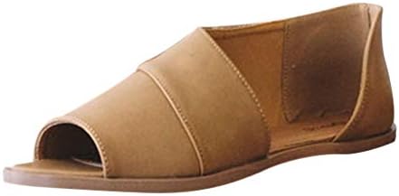 Women Low Heel Ankle Booties Slip On Vegan Suede Leather Cut Out Chunky Block Stacked Peep Toe Ankle Shoes Khaki