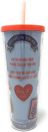 Starbucks Venti Acrylic 24oz Insulated Customize Cold Cup Tumbler, Summer and Fall 2018 design with Customize Patches, Gift for Halloween and your favorite Coffee, Pumpkin Spice Latte and Cold Brew