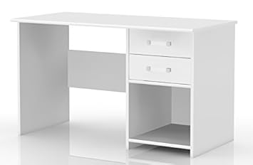 Kinderzimmer Schreibtisch Benjamin 28, Farbe: Weiß, Maße: 74 x 125 x 60 cm (H x B x T)
