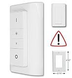 Light Switch cover for Philips Hue Dimmer - adapter - cover - plate... (SM212 - Single Rocker)