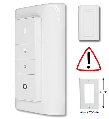 Light Switch cover for Philips Hue Dimmer - adapter - cover - plate... (SM212 - Single Rocker)