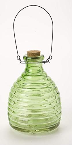 Kaemink Large Glass WASP & INSECT CATCHER/WASP TRAP - Garden Pest Control - 17 centimeters (GREEN)