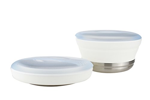 Dr. Si 1.4 Liter / 1.5 Quarts Collapsible Cooking Pot Silicone FDA proved with Stainless Pot and Durable Silicone lid, Excellent Choice for Outdoor Camping, BPA Free, Easy for stroage