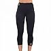 Zaggora Hot Pants High Rise Capri - Black - Thermo Slimming Leggings