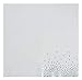 50 Pack Silver Foil Polka Dots Paper Napkins, 6.5 Inch White and Silver Confetti Style Cocktail Napkins for Wedding, Anniversaries, Birthdays, Parties (3-Ply)