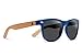 Treehut Ebony Wood Sunglasses for Men and Women - 52mm Lens Retro Polarized Sunglasses with UV Protection for Outdoor Activities - Lightweight Wood Frame Sunglasses for Men with Gift Box