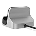 Spinido iPhone Charging Dock Desk Station for iPhone 6 6Plus5S 5 Updated version supports cases 0mm 2mm Silver