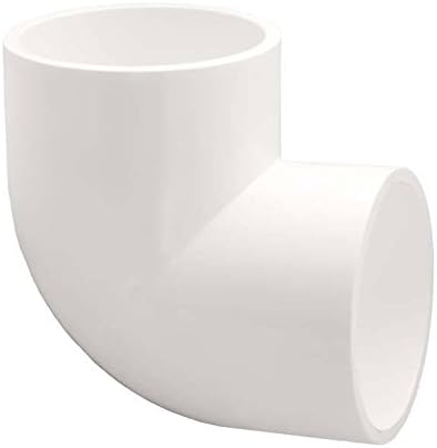 PVC 90-Degree Elbow Pipe Fitting - Socket / Slip - Schedule 40 - White - 1 1/4-Inch