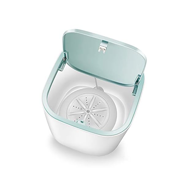 OMVOVSO-Portable-Mini-Washing-Machine-Super-Shock-Wave-Turbine-Washing-Machine-Household-for-Underwear-Baby-ClothesWhite OMVOVSO Portable Mini Washing Machine, Super Shock Wave Turbine Washing Machine Household for Underwear Baby Clothes…