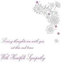 Piccadilly Greetings Contemporary Occasion Card Sympathy - 7 x 5 inches, White - Image 3