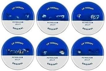 MM Vaseline Lip Therapy Petroleum Jelly Original 20g x 6 Tins | Soothing Lip Care | Moisturising & Protective Balm for Dry Lips | Free Skincare Sample Included