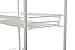 HollyHOME Premium 3-Tier Mesh Rolling Cart with Extra 5 Hooks, Easy Storage and Move Steel Utility Serving Rack in Bathroom Kitchen or Office, White