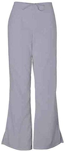 Cherokee Workwear Scrubs 4101 Low Rise Flare Leg Scrub Pant (Grey, XS)