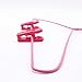 32 Pcs Plastic Hanger Clips, Heavy Duty A Style Pinch Grip Finger Clips to Hang Clothes, Baby Hanger Clips,Trousers, Jacket, Sweater, Coat - Red
