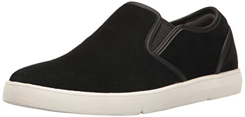 CLARKS Men's Lander Step Slip-On Loafer, Black, 10.5 M US