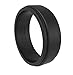 BANDED GLORY Silicone Wedding Ring for Men Rubber Wedding Bands for Women Skin Safe, Soft, Sleek Step Edge Design
