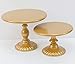 White Cake Stand,Round Metal Antique Cupcake Holder,Dessert Cupcake Stand/Display/Plate for Wedding Birthday&Party - Cake Stands - Cake Plate (Gold)