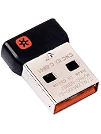 Logitech C-U0007 Unifying receiver for mouse and keyboard works with any Logitech product that display the Unifying Logo (orange star, connects up to 6 devices) (C-U0007)
