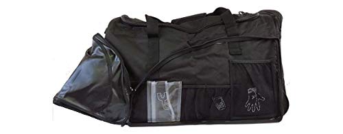 Rodeo Hard Large Gear Bag Black 26x15x15 - Great Rough Stock Gear Bag and Bull Riding Gear Bag